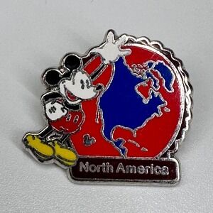 Disney Pin‎ Mickey Mouse World Globe North America Hidden Mickey 2012 PP #88609
